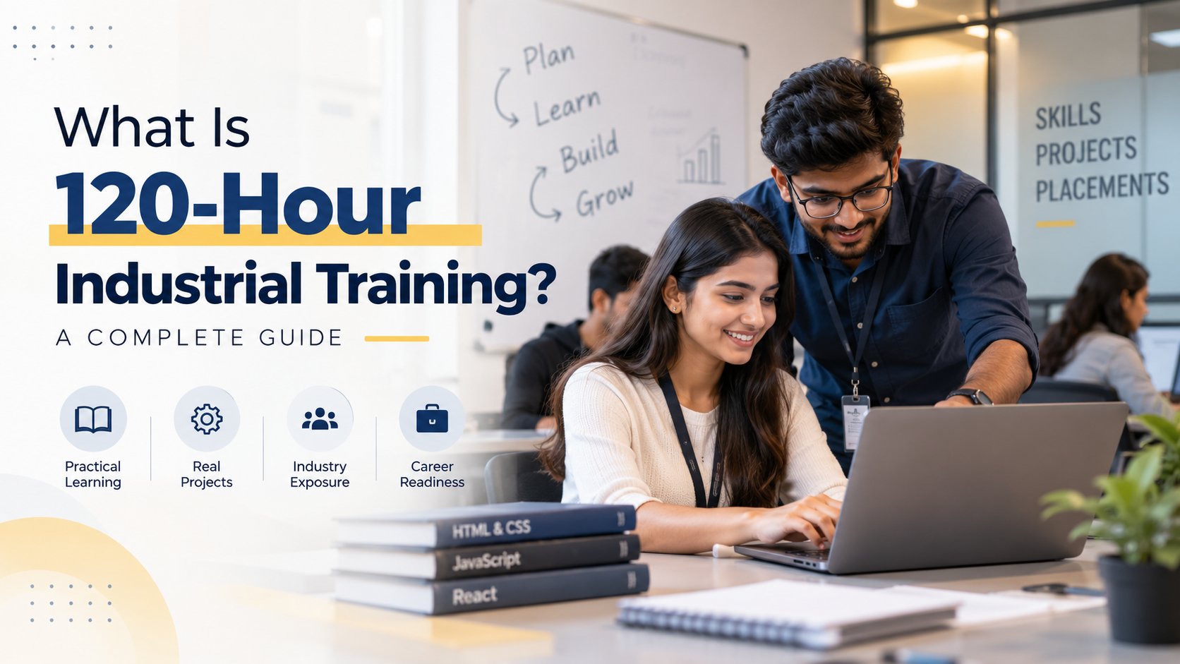 120-hour industrial training program explaining practical IT skills and industry-oriented learning for students